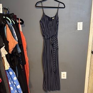 Michael Kors Blue and White Sleeveless Jumpsuit for Cocktail